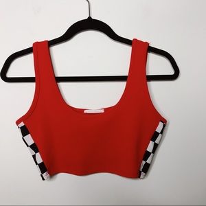 Dollskill Checked Racer Top